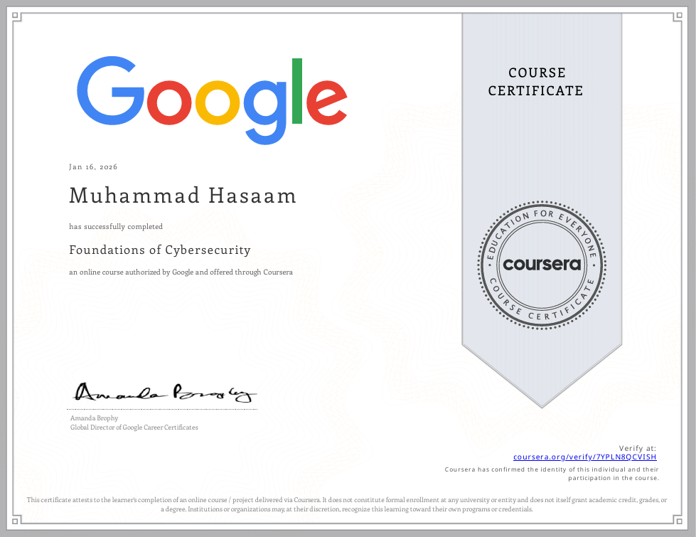 Introduction to Cybersecurity